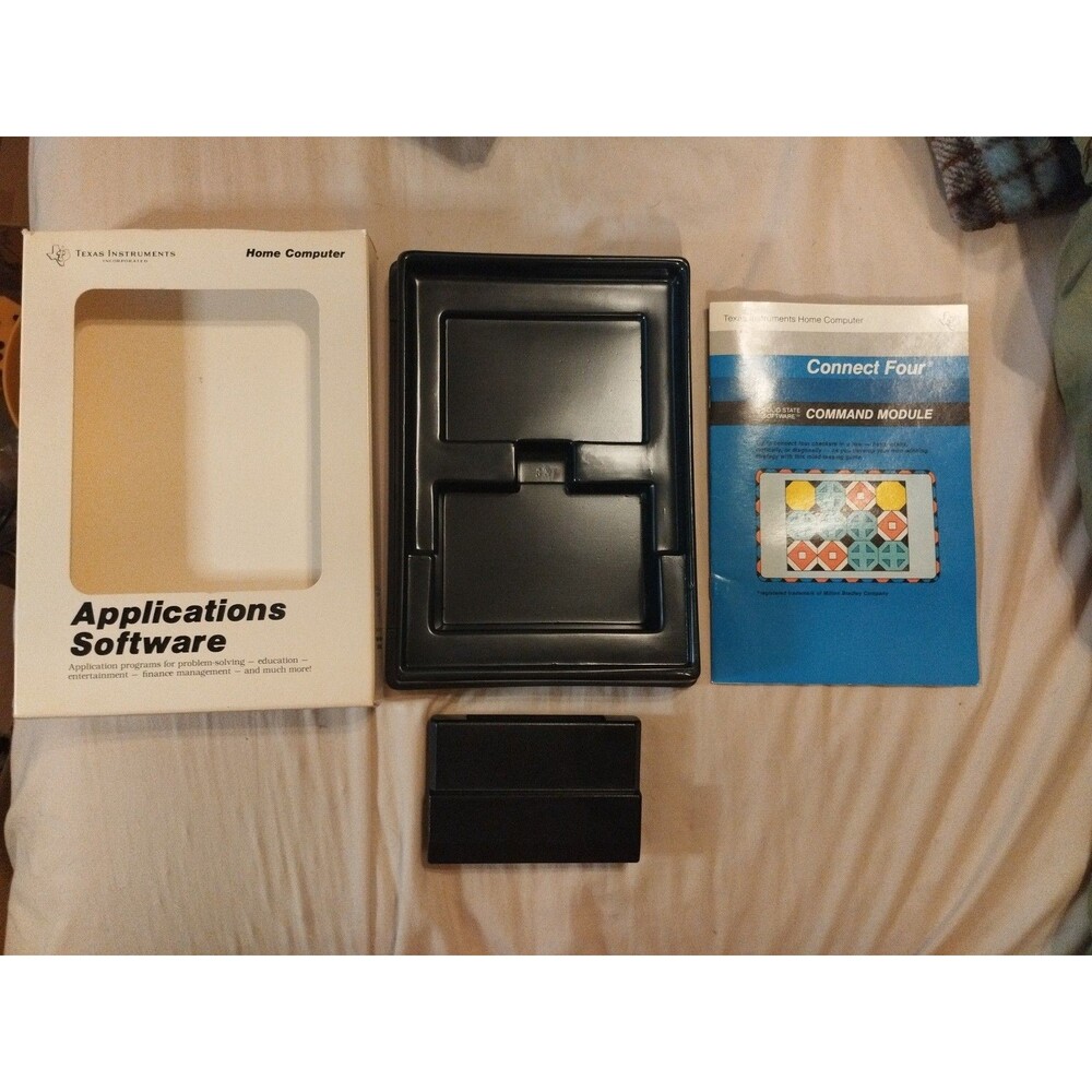 Connect Four for Texas Instruments TI-99/4A - Complete In Box - Tested